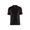 BLAKLADER 3435 Short Sleeve Polo Shirt Black (Men) in Cotton Pique Knit 220 gsm – product display image; Holster Pockets false, Features 100% cotton