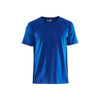 BLAKLADER 3300 Short Sleeve T-Shirt Cornflower Blue (Men) in Cotton Single Jersey 180 gsm – product display image; Holster Pockets false, Features 100% cotton