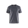 BLAKLADER 3300 Short Sleeve T-Shirt Grey (Men) in Cotton Single Jersey 180 gsm – product display image; Holster Pockets false, Features 100% cotton