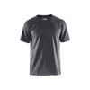 BLAKLADER 3300 Short Sleeve T-Shirt Dark Grey (Men) in Cotton Single Jersey 180 gsm – product display image; Holster Pockets false, Features 100% cotton
