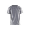 BLAKLADER 3300 Short Sleeve T-Shirt Grey Melange (Men) in Lightweight Cotton Single Jersey – front view; Holster Pockets false