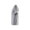 BLAKLADER 3300 Short Sleeve T-Shirt Grey Melange (Men) in Lightweight Cotton Single Jersey – alternate side view; Holster Pockets false