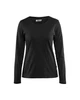 Experience the perfect blend of functionality and fashion with the Black Blaklader Womens Long Sleeve t-shirt, designed with Round Neck  for those who work hard and play hard.