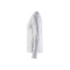 BLAKLADER 3314 Long Sleeve T-Shirt White (Men) in Cotton Rib Knit – alternate side view; Holster Pockets false, Features 100% cotton