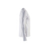 BLAKLADER 3314 Long Sleeve T-Shirt White (Men) in Cotton Rib Knit – side view; Holster Pockets false, Features 100% cotton