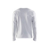 BLAKLADER 3314 Long Sleeve T-Shirt White (Men) in Cotton Rib Knit – front view; Holster Pockets false, Features 100% cotton