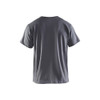 BLAKLADER 3323 Short Sleeve T-Shirt Grey (Men) in UV-Protective Wicking Polyester Pique – front view; Holster Pockets false, Features Moisture wicking; UV protected