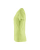 The Blaklader Workwear Womens t-shirt model 3334 in Lime Green is perfect for layering under your work jacket, providing both style and comfort.