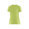 BLAKLADER 3334 Short Sleeve T-Shirt Lime Green (Women) in Cotton Single Jersey 150 gsm – front view; Holster Pockets false, Features 100% cotton