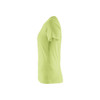 BLAKLADER 3334 Short Sleeve T-Shirt Lime Green (Women) in Cotton Single Jersey 150 gsm – alternate side view; Holster Pockets false, Features 100% cotton