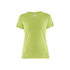 BLAKLADER 3334 Short Sleeve T-Shirt Lime Green (Women) in Lightweight Cotton Single Jersey – product display image; Holster Pockets false, Features 100% cotton