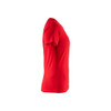 BLAKLADER 3334 Short Sleeve T-Shirt Red (Women) in Cotton Single Jersey 150 gsm – side view; Holster Pockets false, Features 100% cotton