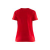 BLAKLADER 3334 Short Sleeve T-Shirt Red (Women) in Cotton Single Jersey 150 gsm – front view; Holster Pockets false, Features 100% cotton