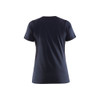 BLAKLADER 3334 Short Sleeve T-Shirt Dark Navy Blue (Women) in Cotton Single Jersey 150 gsm – front view; Holster Pockets false, Features 100% cotton