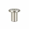 RAMPA RFL Cap Nut 10mm M8 11.5mm Steel Nickel Plated – side view; Hex 5 mm, Head Type Flat Head, Application Furniture joints and visible connections, Suitable Materials wood;furniture panels;metal hardware