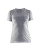 BLAKLADER T-Shirt  3431  with  for BLAKLADER T-Shirt  | 3431 Womens Grey Melange 3D Logo T-Shirt with Cotton that have  available in Australia and New Zealand