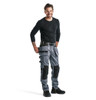 BLAKLADER Cotton Black  T-Shirt  for Carpenters that have Long Sleeve  available in Australia and New Zealand
