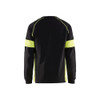 BLAKLADER 3520 High Vis T-Shirt Black / Hi-Vis Yellow (Men) in Cotton Single Jersey 180 gsm – front view; Application Long Sleeve, Holster Pockets false