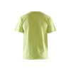 BLAKLADER 3525 Short Sleeve T-Shirt Lime Green (Men) in Cotton Single Jersey 150 gsm – front view; Holster Pockets false