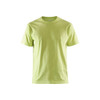 BLAKLADER 3525 Short Sleeve T-Shirt Lime Green (Men) in Cotton Single Jersey 150 gsm – product display image; Holster Pockets false