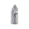 BLAKLADER 3525 Short Sleeve T-Shirt Grey Melange (Men) in Cotton Viscose Single Jersey 150 gsm – alternate side view; Holster Pockets false