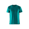 BLAKLADER 3531 Short Sleeve T-Shirt Teal (Men) in Cotton Single Jersey 150 gsm – product display image; Holster Pockets false, Features 100% cotton
