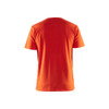 BLAKLADER 3531 Short Sleeve T-Shirt Orange Red (Men) in Cotton Single Jersey 150 gsm – front view; Holster Pockets false, Features 100% cotton