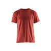 BLAKLADER 3531 Short Sleeve T-Shirt Burned Red (Men) in Cotton Single Jersey 150 gsm – product display image; Holster Pockets false, Features 100% cotton