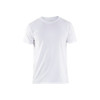 BLAKLADER 3533 Short Sleeve T-Shirt White (Men) in Cotton Elastane – product display image; Holster Pockets false, Features Body-hugging fit; Stretchy