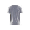 BLAKLADER 3533 Short Sleeve T-Shirt Grey Melange (Men) in Stretch Jersey Cotton – front view; Holster Pockets false, Features Body-hugging fit; Stretchy