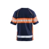 Stay comfortable and stylish with the Navy Blue Blaklader Workwear UV Protection t-shirt model 3337, crafted from soft Polyester for all-day wear.
