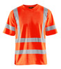 BLAKLADER T-Shirt  3380  with  for BLAKLADER T-Shirt  | 3380  High Vis Orange UV Protection Short Sleeve T-Shirt with Reflective Tape Durable Poly/Cotton Blend that have UV Protection  available in Australia and New Zealand
