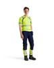BLAKLADER T-Shirt  3397  with  for SNICKERS T-Shirt  | 3397  High Vis Yellow / Navy Blue UV Protection T-Shirt with Reflective Tape Polyester that have UV Protection  available in Australia and New Zealand