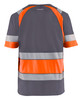 BLAKLADER  T-Shirt  3421  with  for SNICKERS T-Shirt  | 3421  Mid Grey / High Vis Orange T-Shirt with Reflective Tape Cotton that have  available in Australia and New Zealand