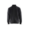 BLAKLADER 3349 Craftsman Sweater Black (Men) in Brushed PolyCotton Terry 360 gsm – front view; Holster Pockets false, Features Soft, brushed inner