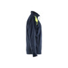 BLAKLADER 3353 High Vis Sweater Dark Navy Blue / Hi-Vis Yellow (Men) in Cotton French Terry 320 gsm – side view; Application Craftsman, Holster Pockets false, Features 100% cotton; Hi-vis panels