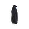 BLAKLADER 3353 Craftsman Sweater Black / Cornflower Blue in Cotton French Terry 320 gsm – side view; Holster Pockets false