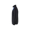 BLAKLADER 3353 Craftsman Sweater Black / Cornflower Blue (Men) in Cotton French Terry – alternate side view; Holster Pockets false, Features 100% cotton; Hi-vis panels