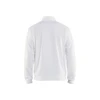 BLAKLADER 3362 Painters Fleece Sweater White / Dark Grey (Men) in Polyester Pique Fleece – front view; Holster Pockets false, Features Soft, brushed inner; Kangaroo pocket