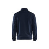 BLAKLADER 3362 Fleece Sweater Dark Navy / Black (Men) in Polyester Pique Fleece – front view; Holster Pockets false, Features Soft, brushed inner; Kangaroo pocket