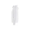 BLAKLADER 3363 Painters Fleece Sweater White / Dark Grey (Men) in Polyester Pique Fleece – alternate side view; Holster Pockets false, Features Soft, brushed inner; Kangaroo pocket