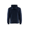 BLAKLADER 3363 Fleece Sweater Dark Navy / Black (Men) in Polyester Pique Fleece – front view; Holster Pockets false, Features Soft, brushed inner; Kangaroo pocket