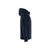 BLAKLADER 3363 Fleece Sweater Dark Navy / Black (Men) in Polyester Pique Fleece – side view; Holster Pockets false, Features Soft, brushed inner; Kangaroo pocket