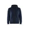 BLAKLADER 3363 Fleece Sweater Dark Navy / Black (Men) in Polyester Pique Fleece – product display image; Holster Pockets false, Features Soft, brushed inner; Kangaroo pocket