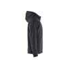 BLAKLADER 3363 Fleece Sweater Mid Grey / Black (Men) in Polyester Pique Fleece – side view; Holster Pockets false, Features Soft, brushed inner; Kangaroo pocket