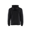 BLAKLADER 3363 Fleece Sweater Black / Red (Men) in Polyester Pique Fleece – front view; Holster Pockets false, Features Soft, brushed inner; Kangaroo pocket