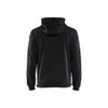 BLAKLADER 3363 Fleece Sweater Black / Dark Grey (Men) in Polyester Pique Fleece – front view; Holster Pockets false, Features Soft, brushed inner; Kangaroo pocket