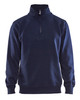 BLAKLADER Pullover | 3365 Navy Blue Pullover with Collar for Uniforming, Heat Transfers in the Construction Industry