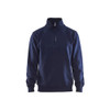 BLAKLADER 3365 Craftsman Sweater Navy Blue (Men) in Brushed PolyCotton Terry 360 gsm – product display image; Holster Pockets false, Features Soft, brushed inner