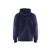 BLAKLADER 3366 Craftsman Hoodie Navy Blue (Men) in Brushed PolyCotton Terry – front view; Holster Pockets false, Features Soft, brushed inner; Kangaroo pocket